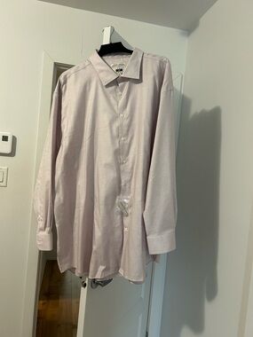 Joseph Abboud Men's Light Pink Dress Shirt